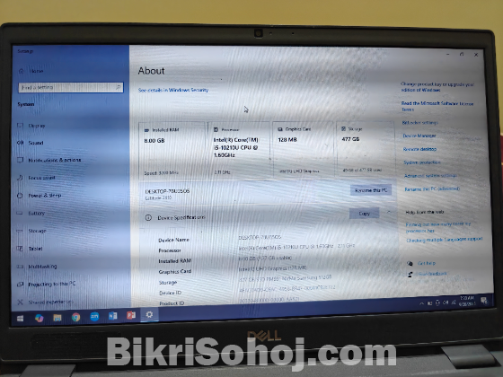Dell 3410 Core i5 10 Generation Fresh Condition